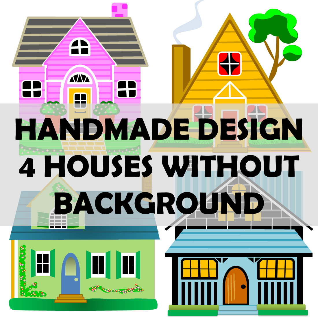 Clip Art House Design Without Background preview image.