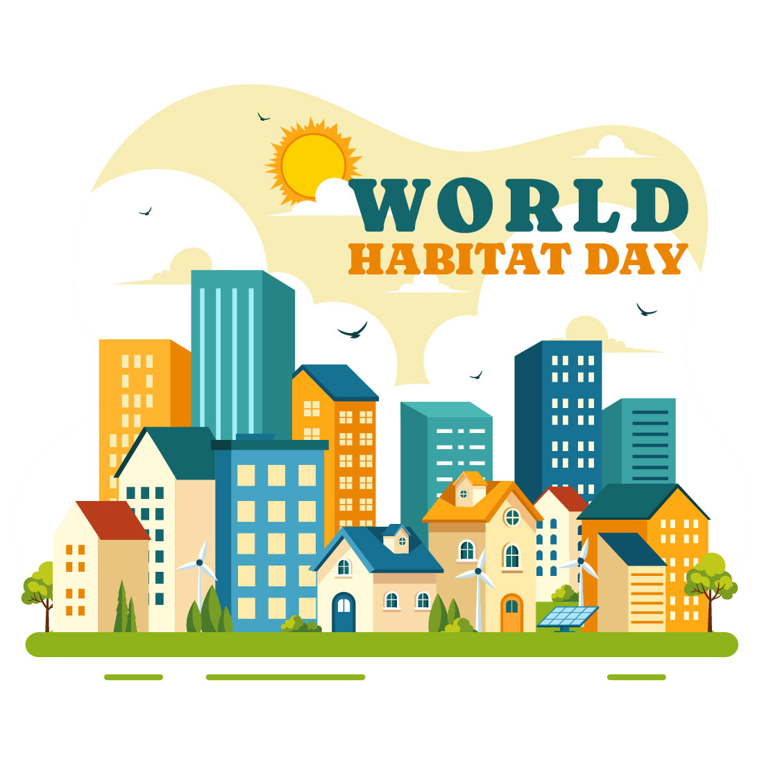 10 World Habitat Day Illustration preview image.