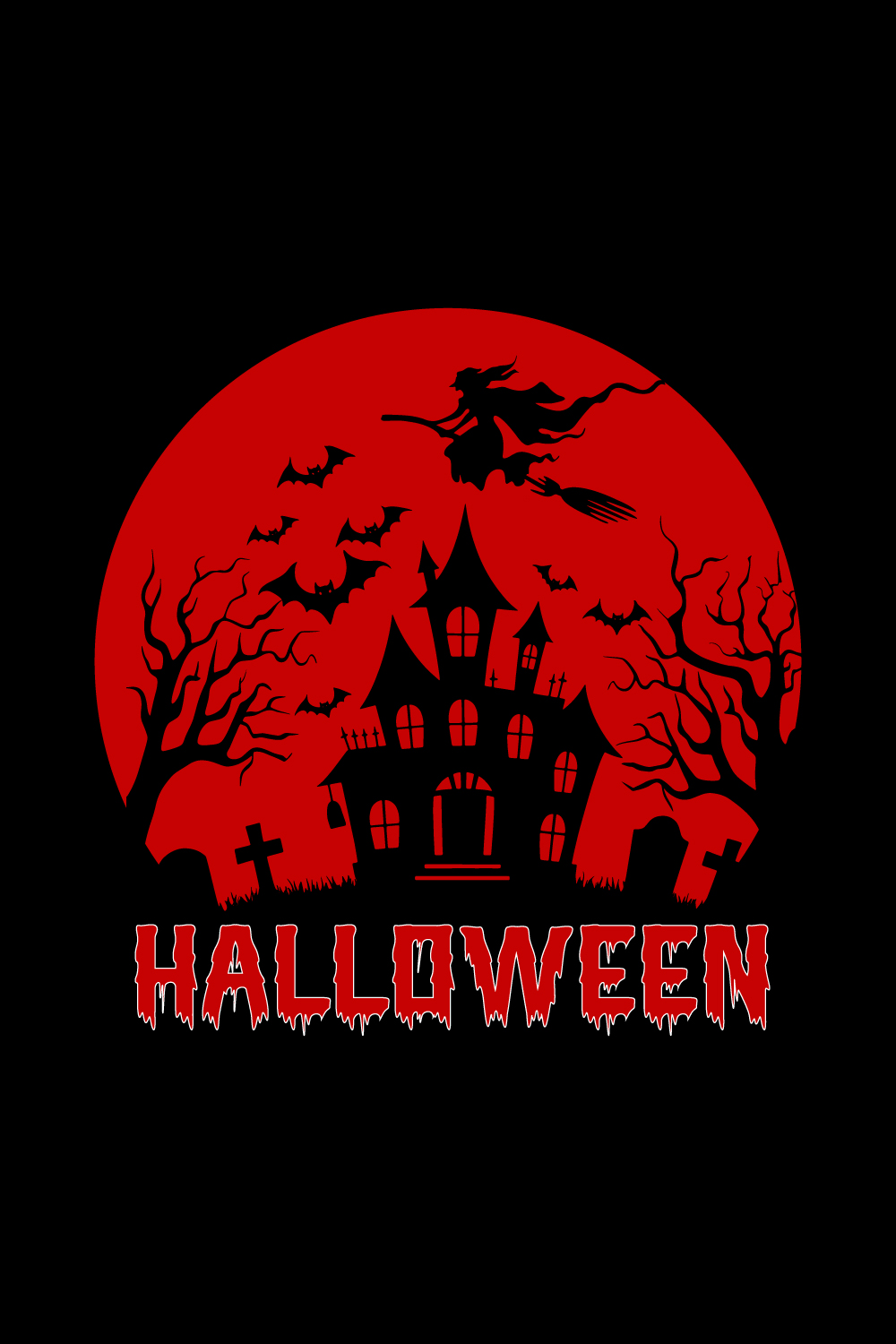 Halloween t-shirt design template Happy Halloween t-shirt design template easy to print all-purpose for man, women, and children, Ai, eps, pdf, svg, png, jpg pinterest preview image.