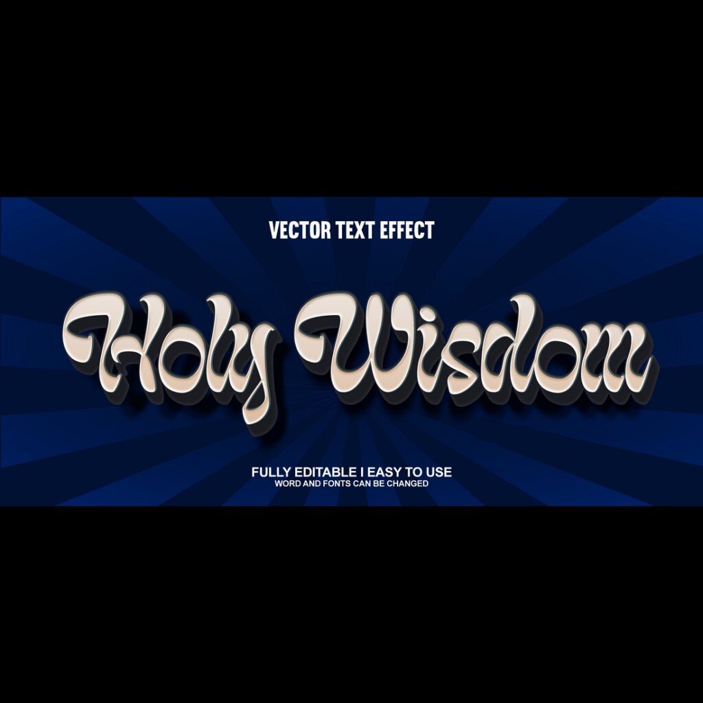 Fully Editable Vector 3D Text Effect - MasterBundles
