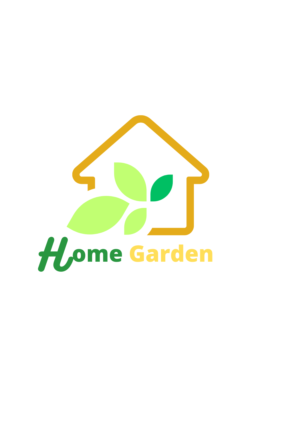 Home Garden Logo pinterest preview image.