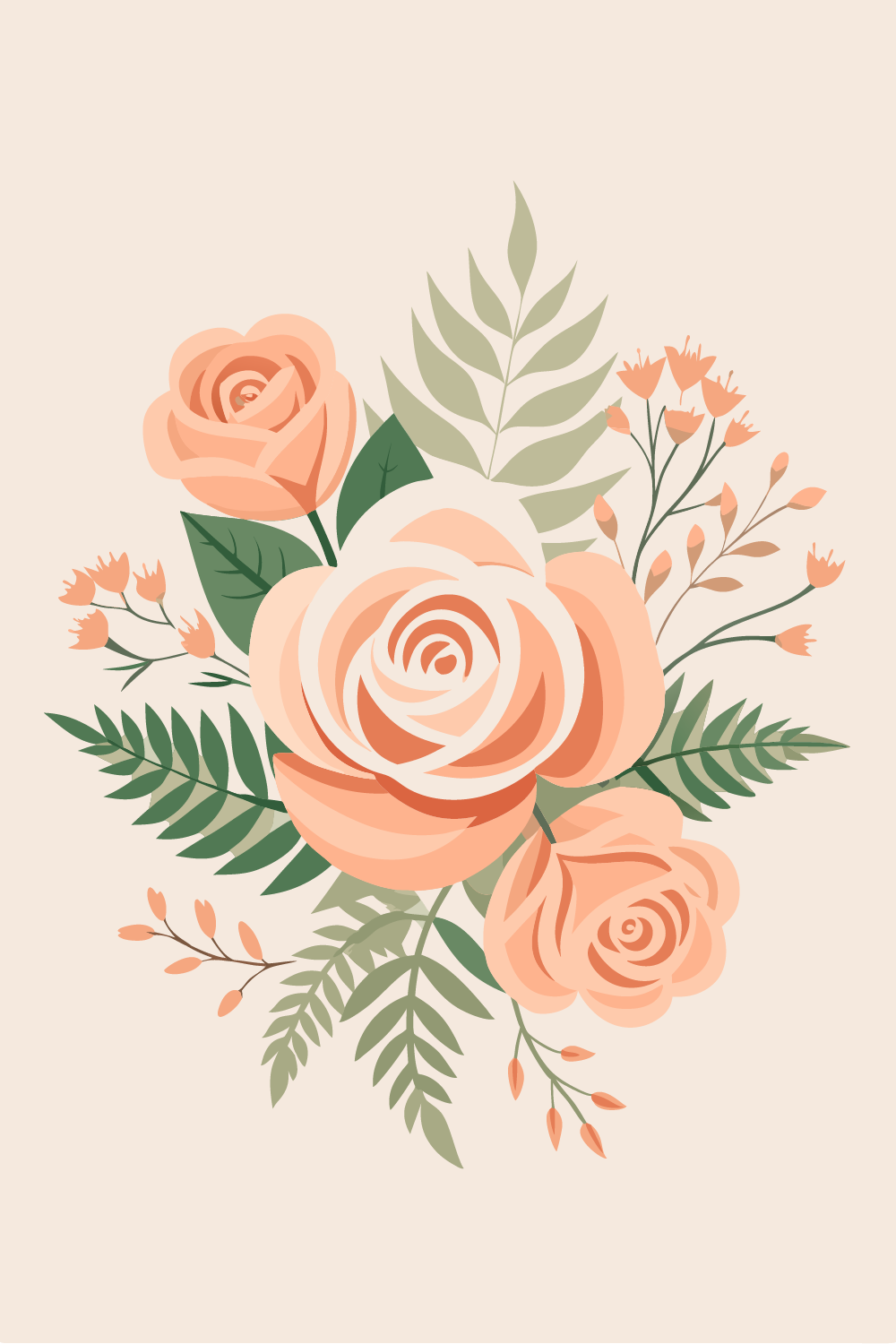 100+ Botanical Vector SVG Design pinterest preview image.