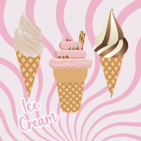 Ice Cream Set Vector cover image.