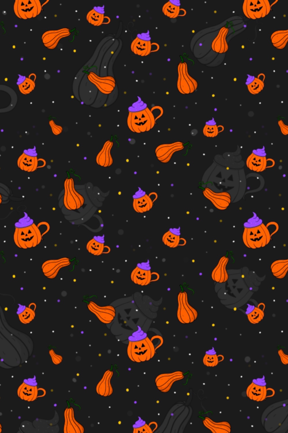 Halloween pattern from your business pinterest preview image.