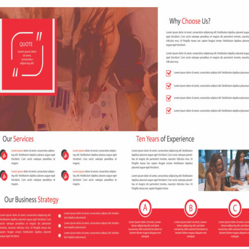 Trifold Business Corporate Brochure Design cover image.