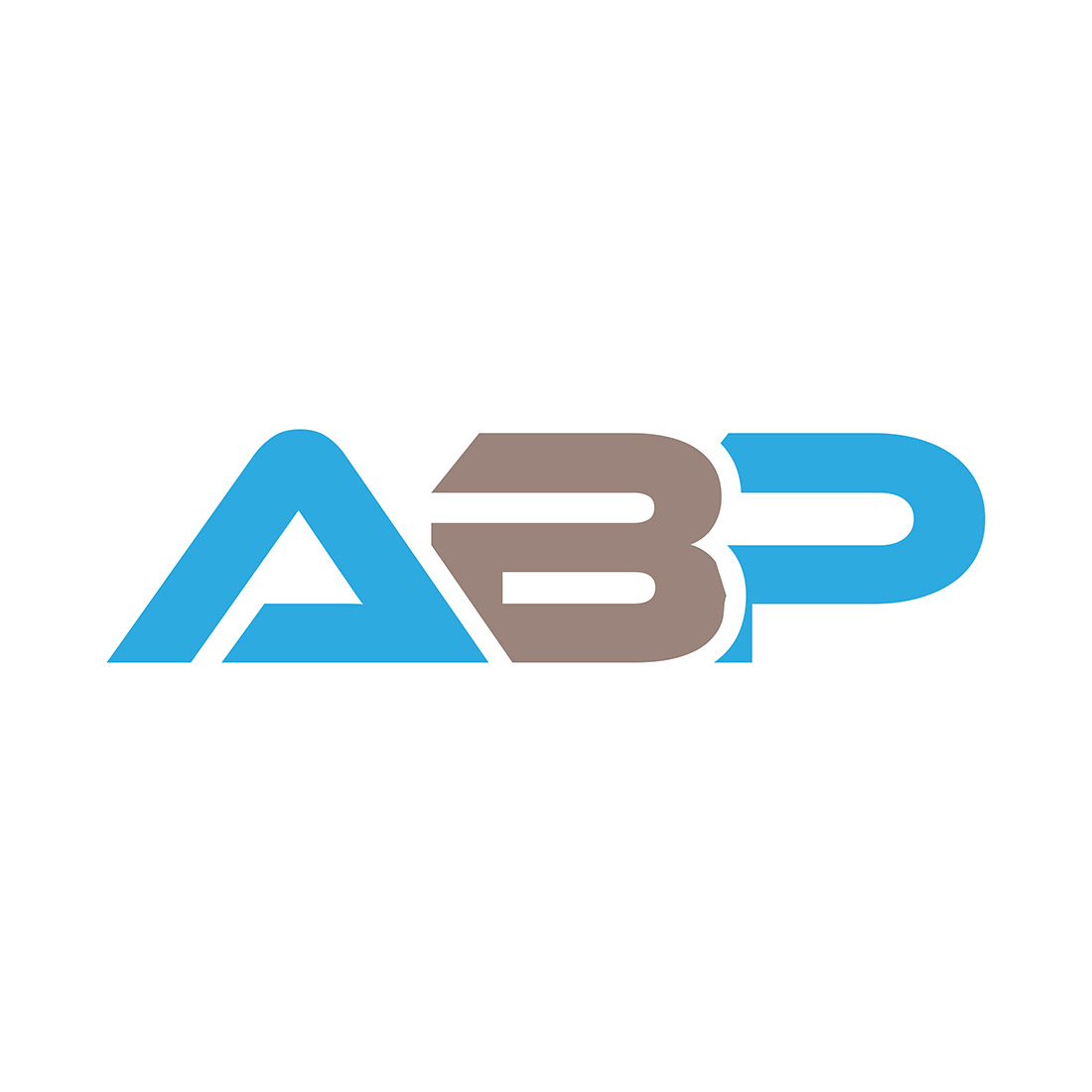 initial letter abp logo or icon design vector image template 175