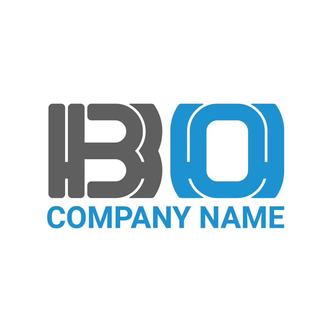 initial letter bo logo or icon design vectror image template 843