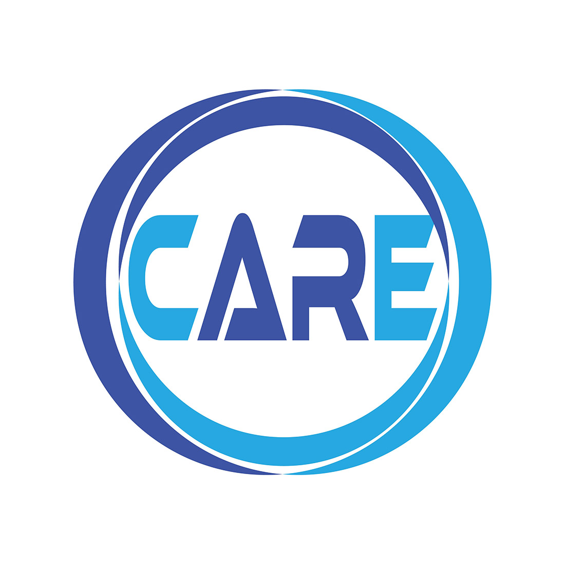 Initial Letter CARE Logo or Icon Design Vector Image Template cover image.