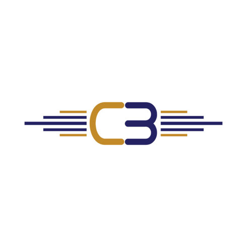 Initial Letter CB Logo or Icon Design Vector Image Template cover image.