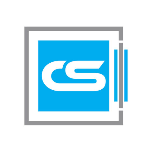 Initial Letter CS Logo or Icon Design Vector Image Template cover image.