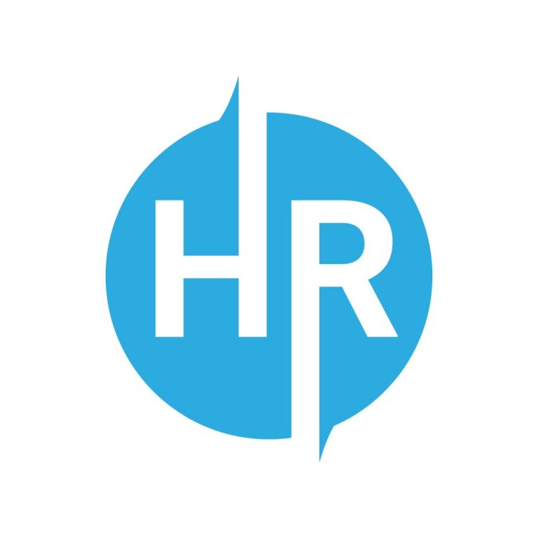 Initial Letter HR Logo or Icon Design Vector Image Template - MasterBundles