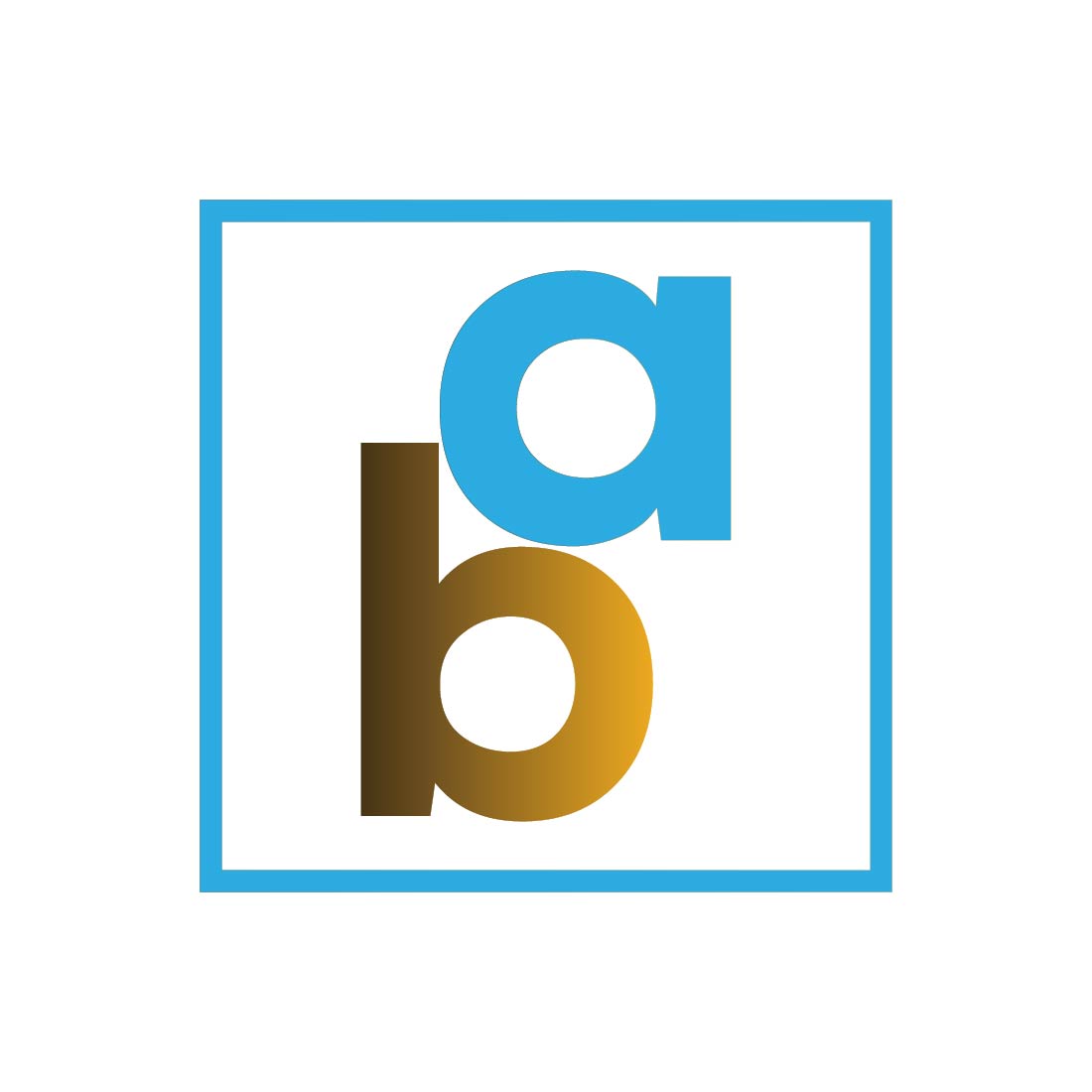 Initial Letter BA Logo or Icon Design Vector Image Template cover image.