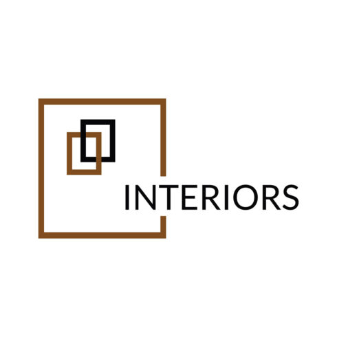 Interiors Design Vector Stock Template cover image.