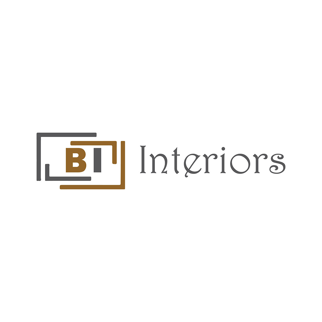 interiors logo or icon design vector image template 571