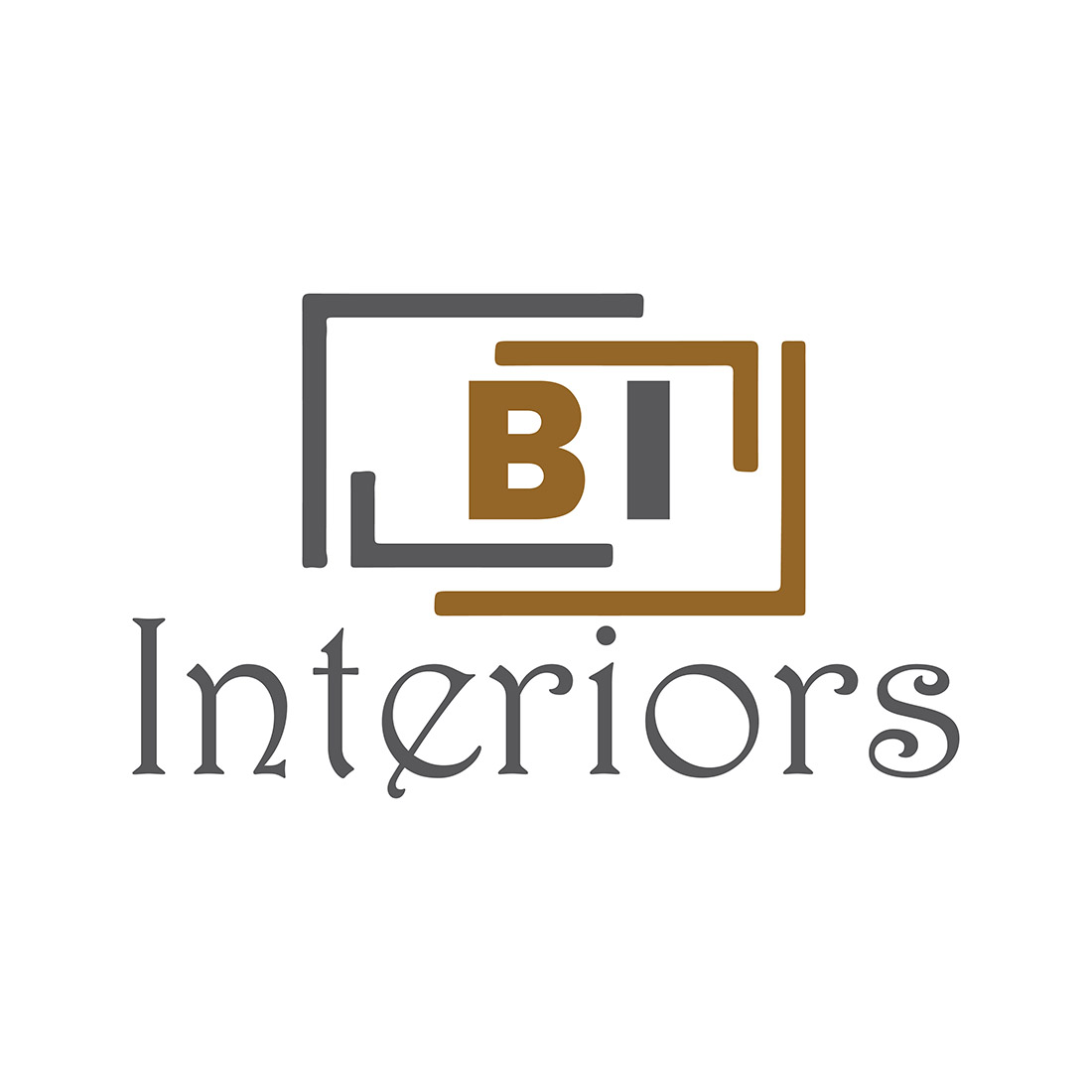 interiors logo or icon design vector image template 661