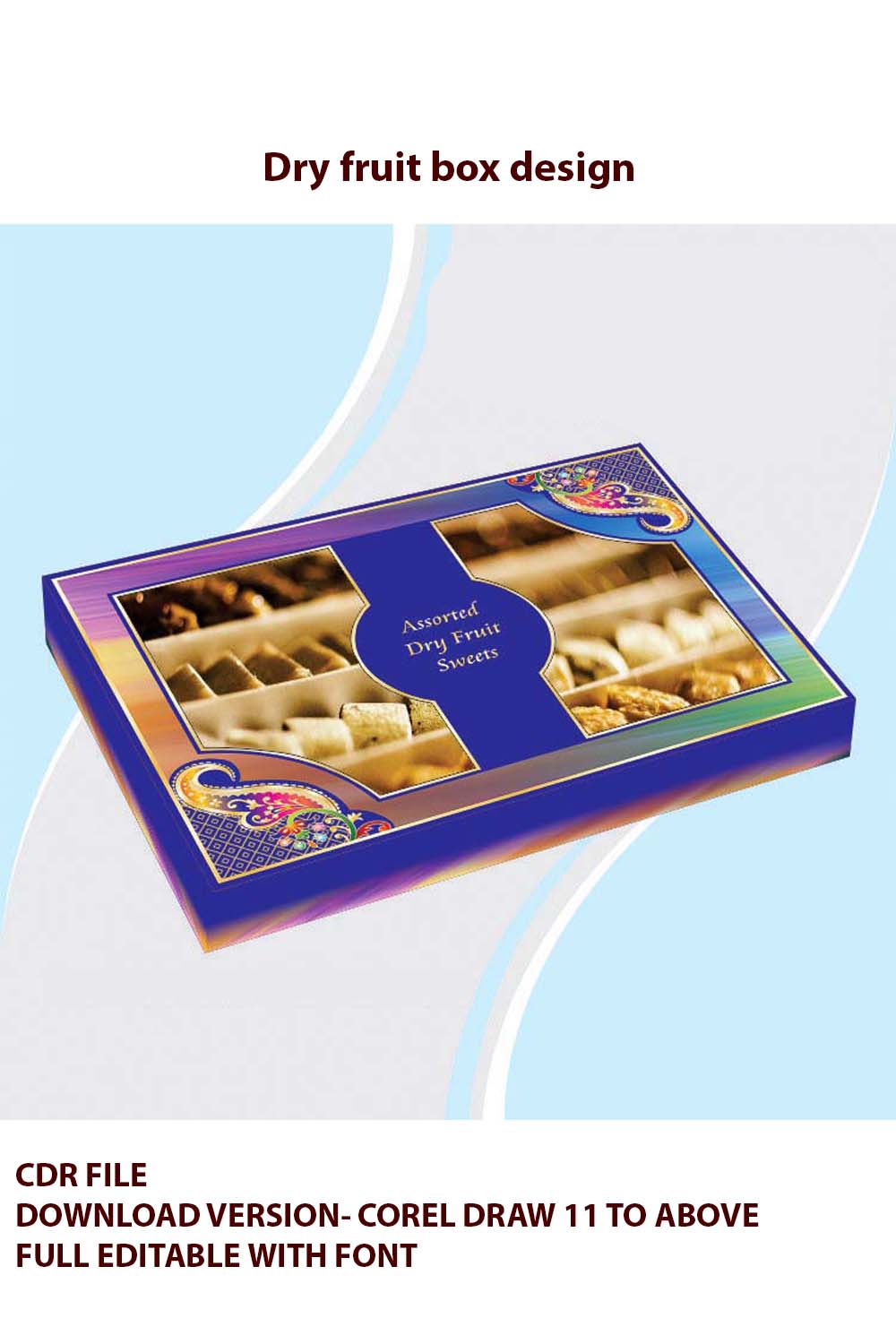 DRY FRUIT BOX DESIGN pinterest preview image.