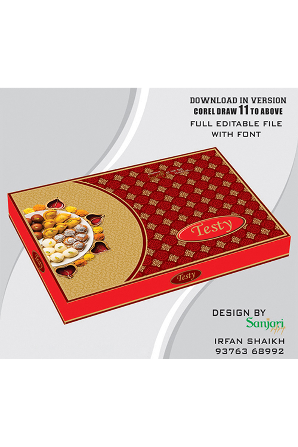 SWEET BOX DESIGN CDR FILE DOWNLOAD VERSION- COREL DRAW 11 TO ABOVE FULL EDITABLE WITH FONT pinterest preview image.