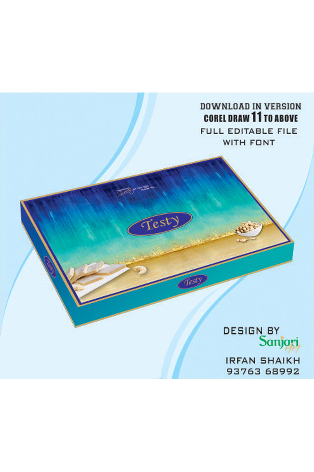 SWEET BOX DESIGN CDR FILE DOWNLOAD VERSION- COREL DRAW 11 TO ABOVE FULL EDITABLE WITH FONT pinterest preview image.