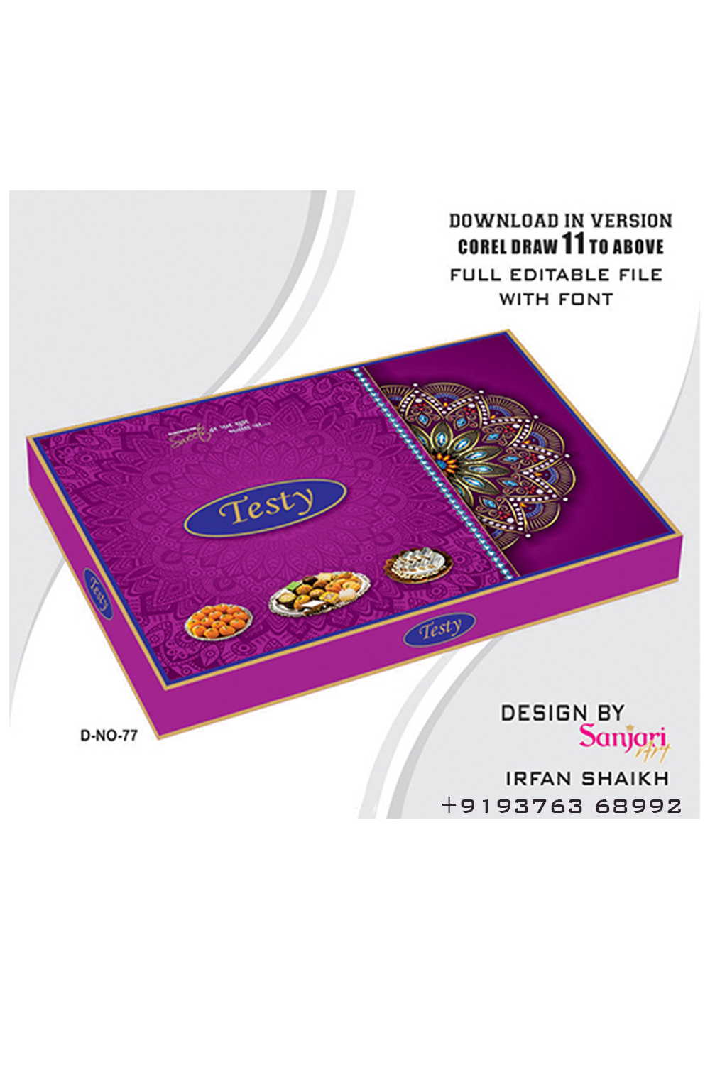 SWEET BOX DESIGN CDR FILE DOWNLOAD VERSION- COREL DRAW 11 TO ABOVE FULL EDITABLE WITH FONT pinterest preview image.