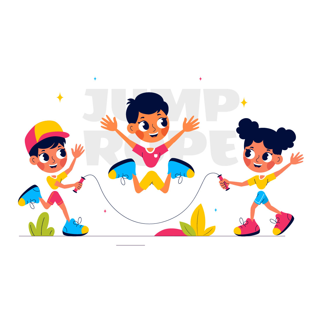 9 Jump Rope Sport Illustration preview image.