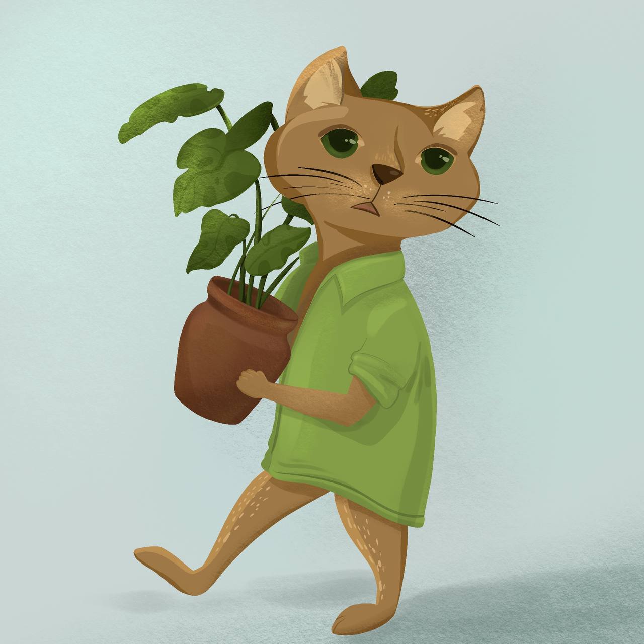 An illustration of a cat preview image.