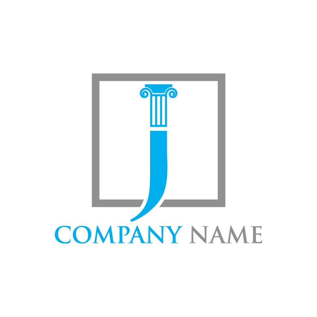 Law Firm Logo or Icon Design Vector Image Template - MasterBundles