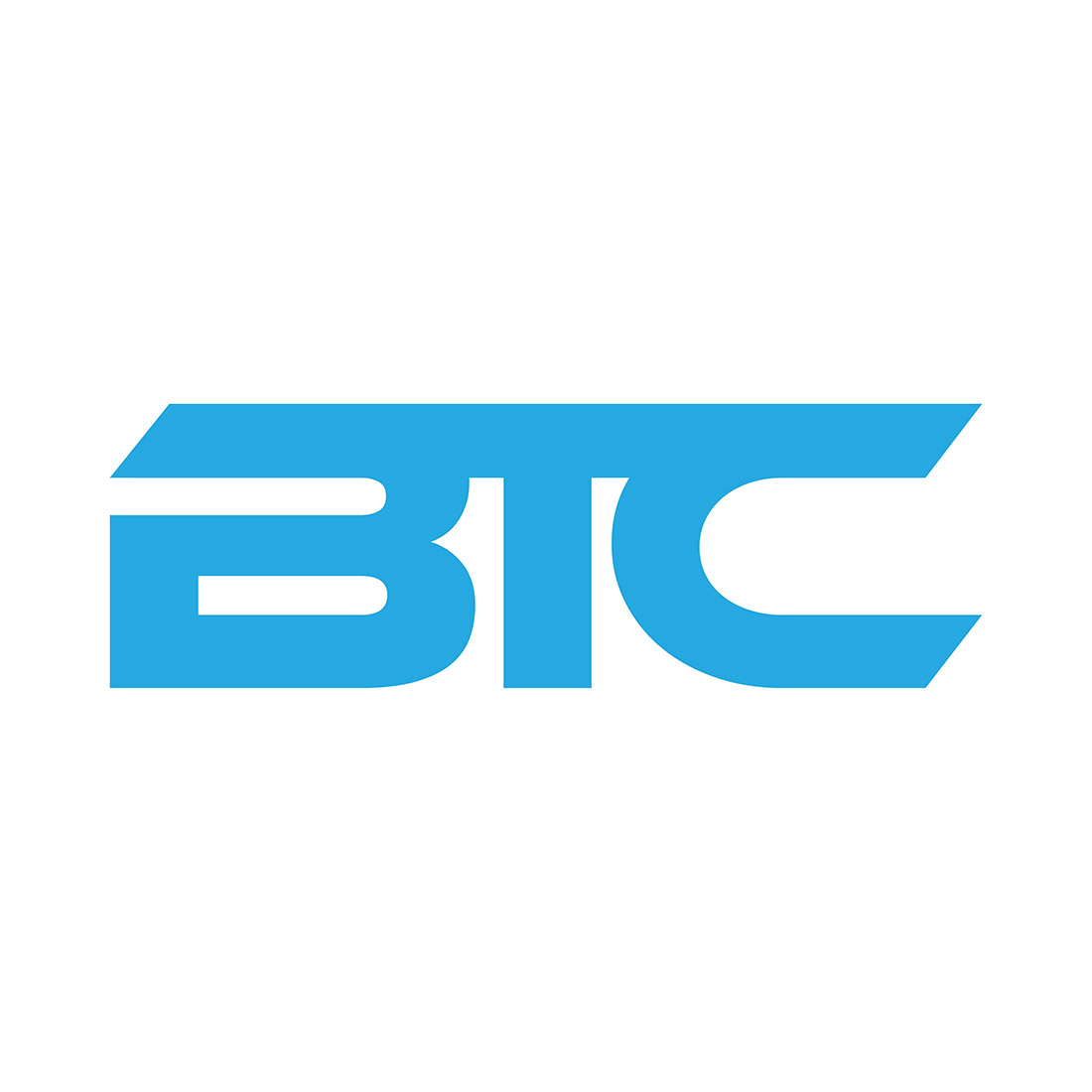 letter btc logo or icon design vector image template 548