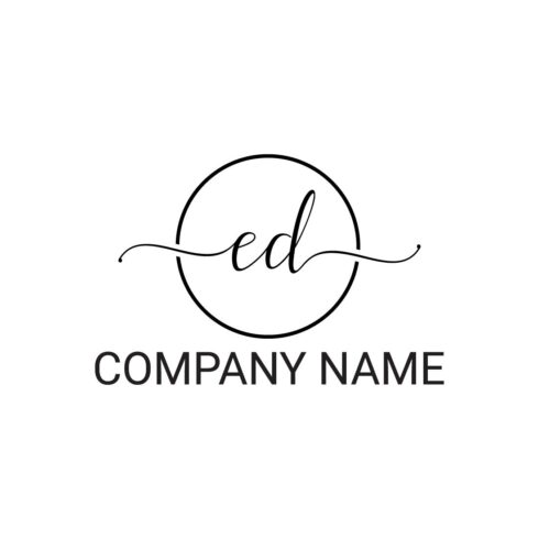 Letter ED Logo or Icon Design Vector Image Template cover image.