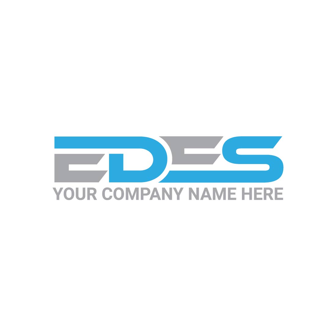 letter edes logo or icon design vectror image template 615