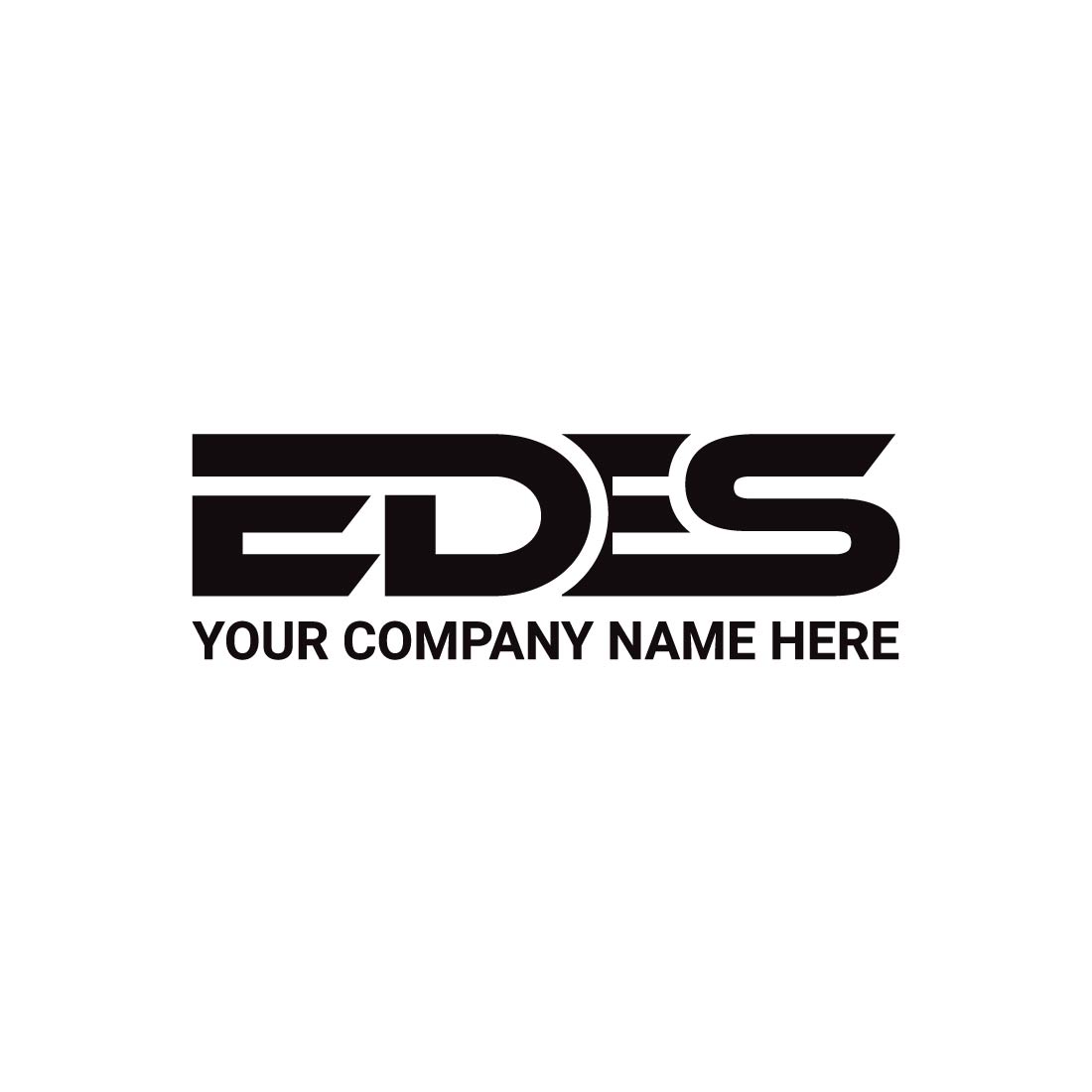 letter edes logo or icon design vectror image template 789