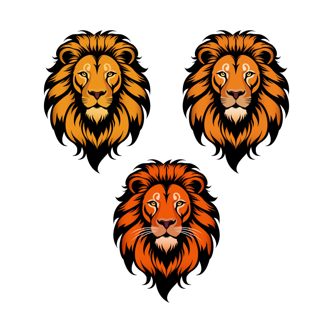 Lion Mascot Logo preview image.