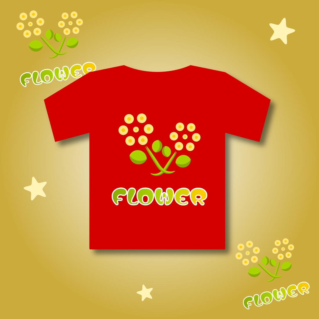 FLOWER T-SHIRT FOR KIDS preview image.