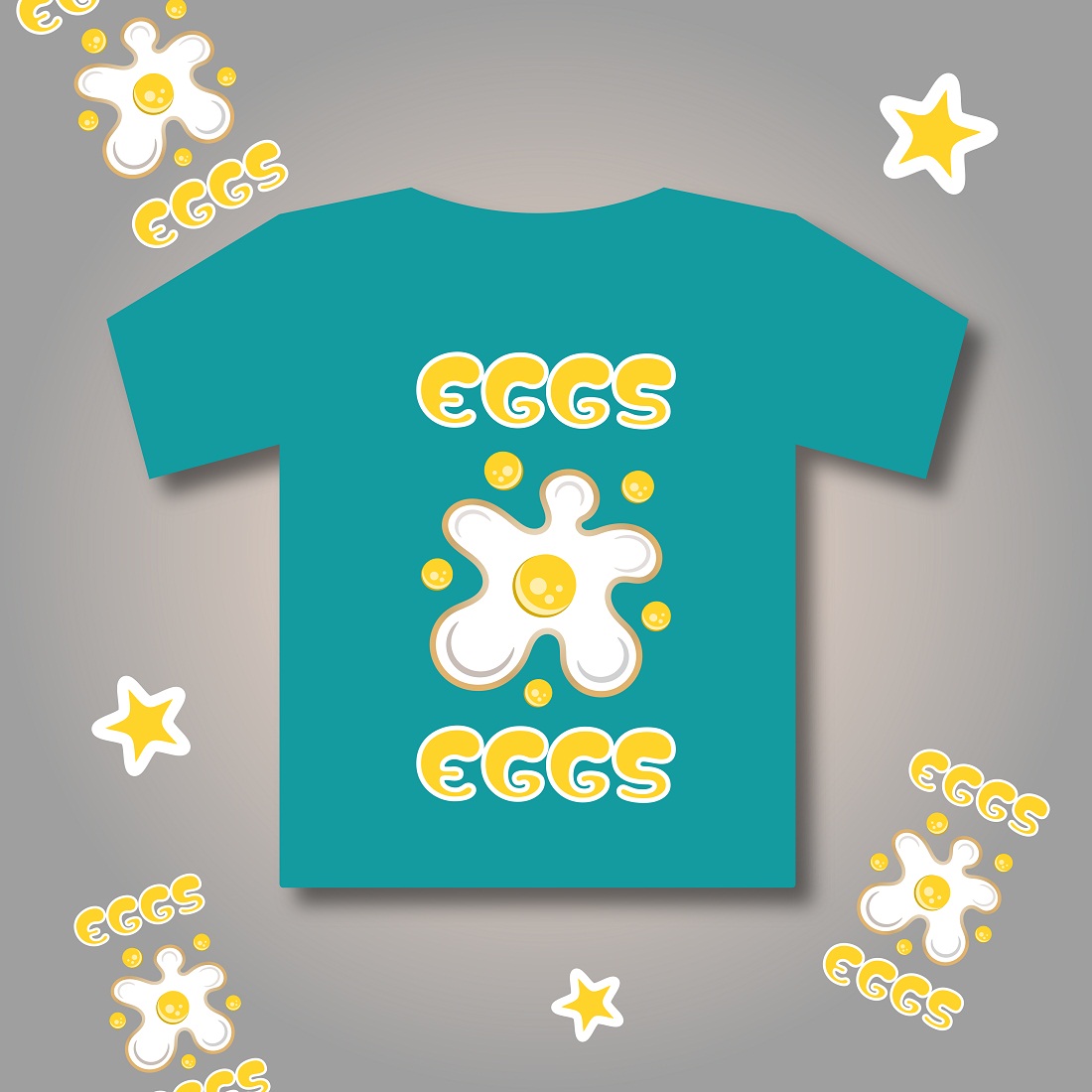 eggs kids t-shirt preview image.