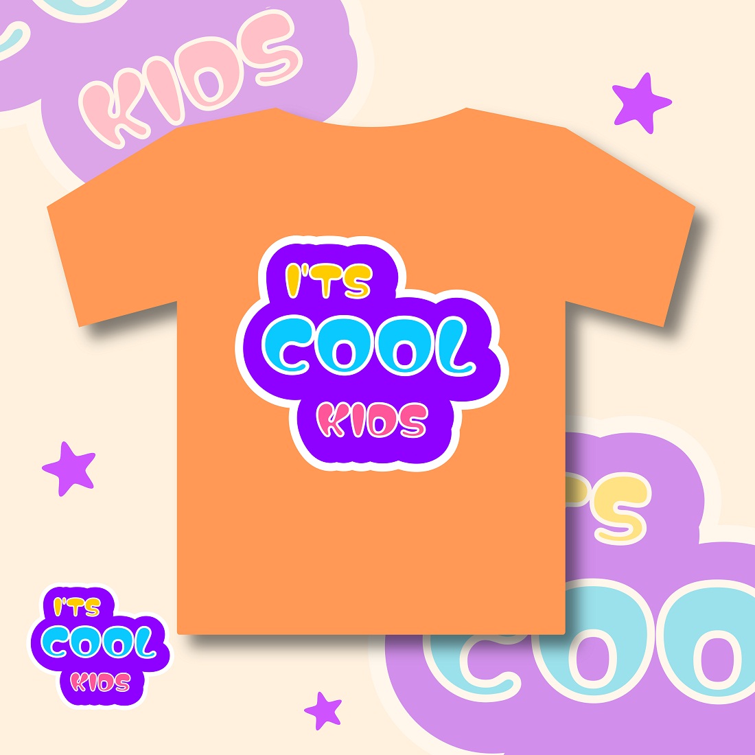 ITS COOL KIDS T-SHIRT preview image.