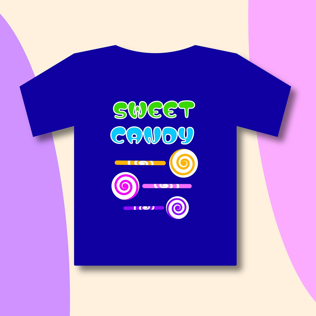 Sweet candy t-shirt preview image.