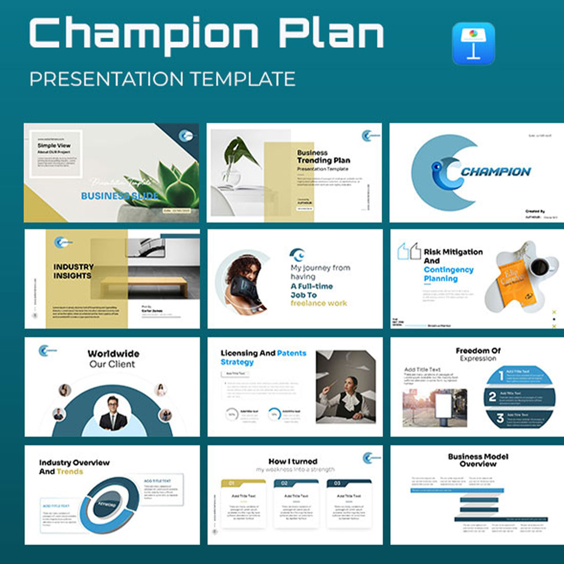 Corporate VS Business Plan Presentation cover image.