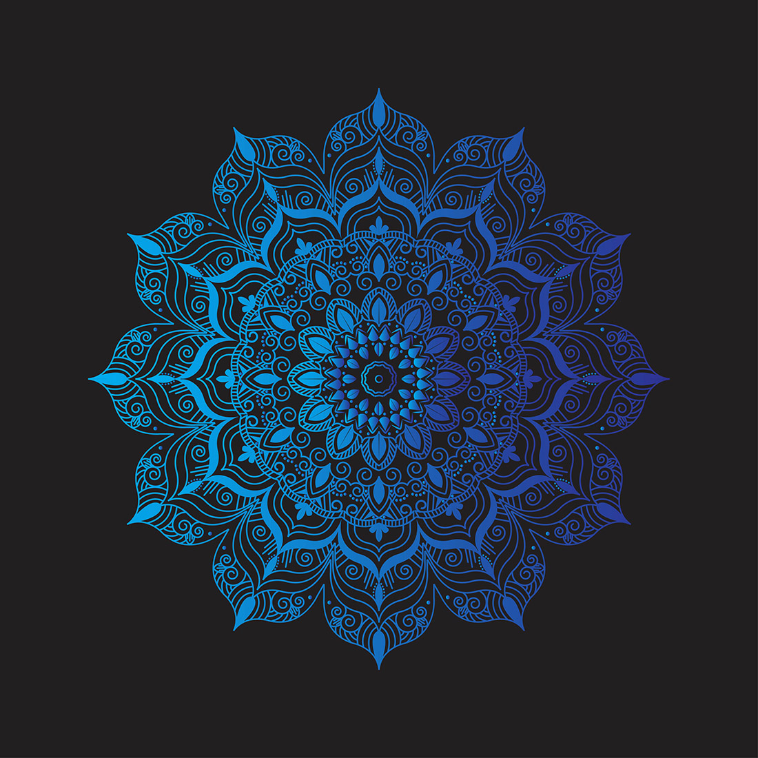 Mandala Design Vector Image Template cover image.