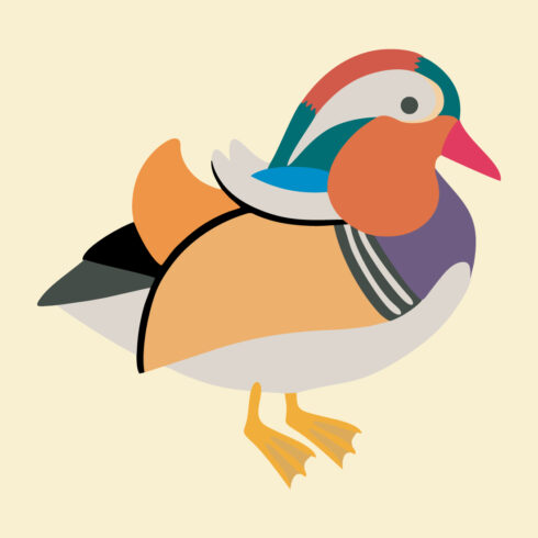 Mandarin Duck Vector cover image.