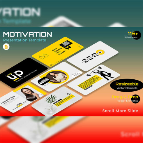 Motivating Employees Google Presentation cover image.