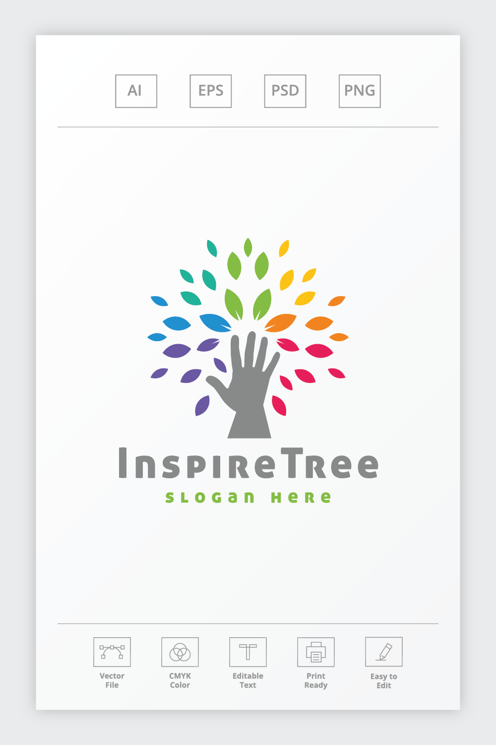 Inspire Tree Care Logo pinterest preview image.