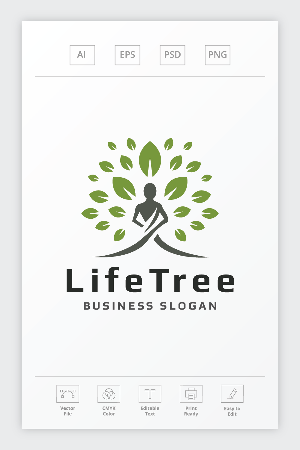 Life Tree Vitality Logo pinterest preview image.