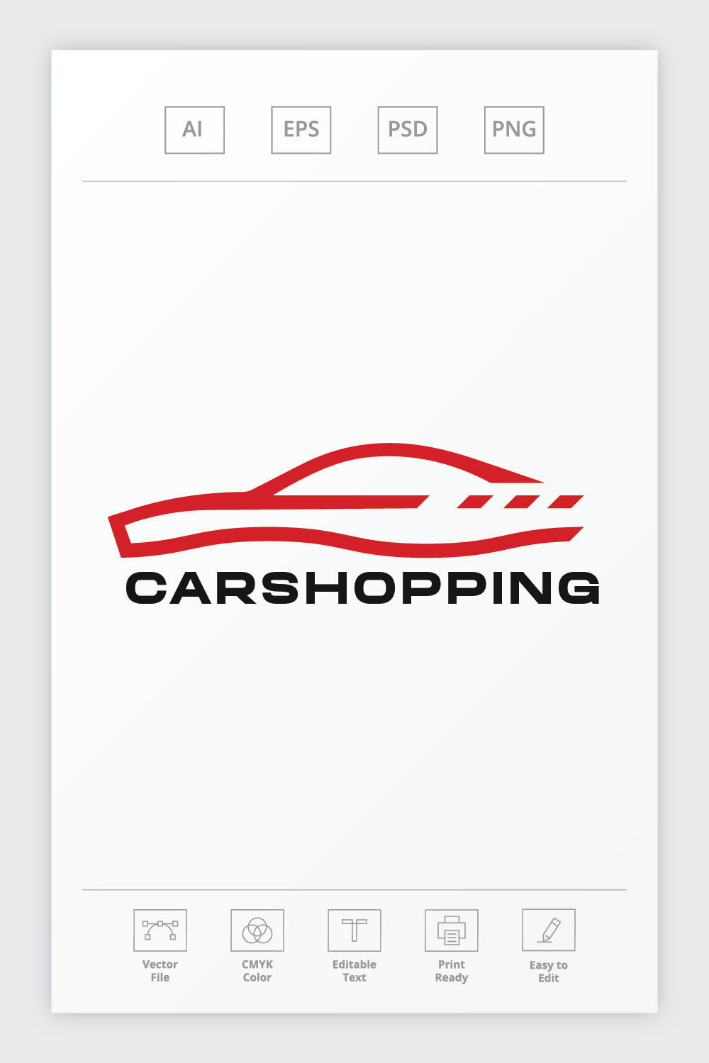 Car Shopping and Dealer Logo pinterest preview image.