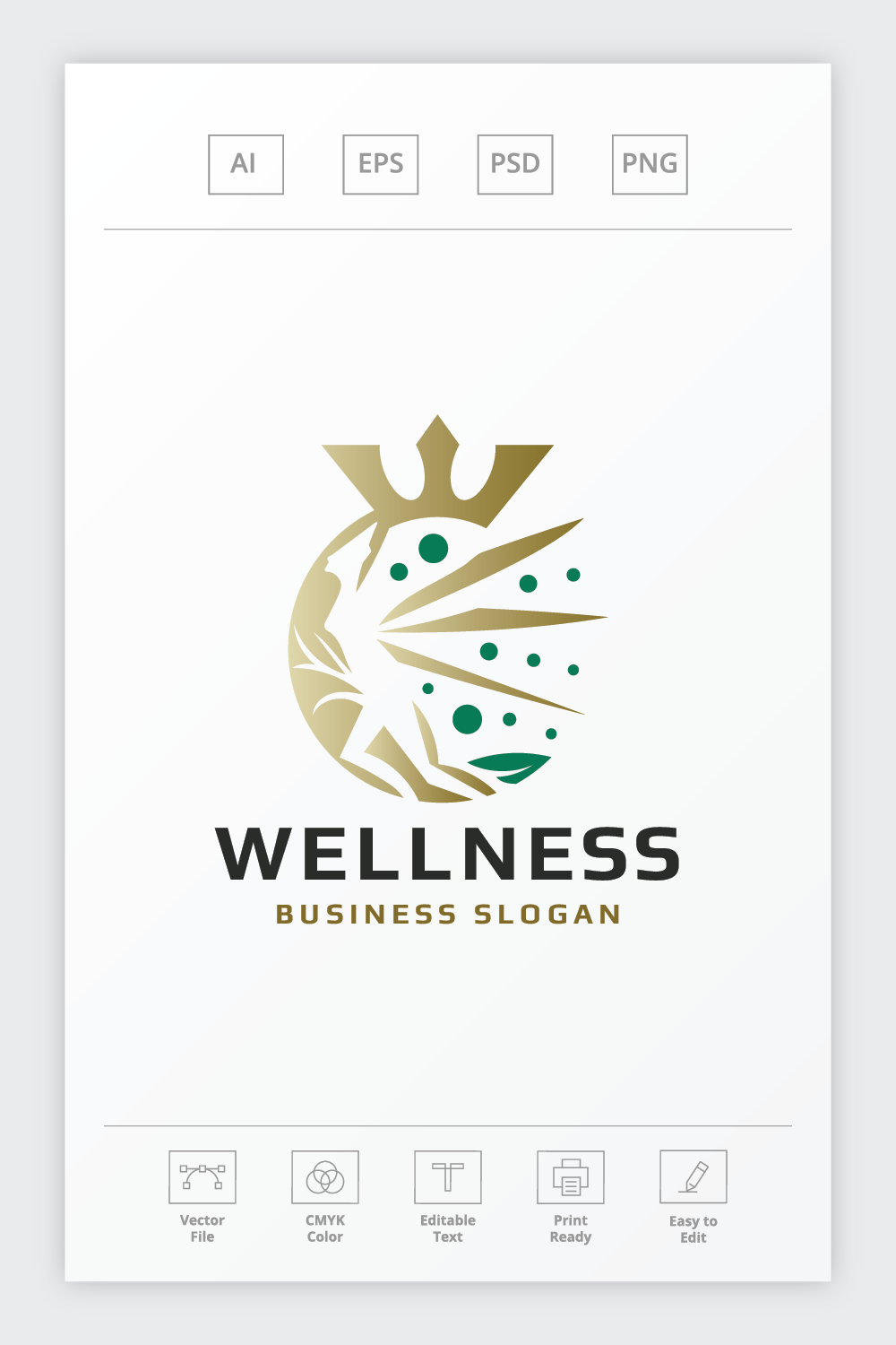 Naturals Wellness & Beauty Logo pinterest preview image.