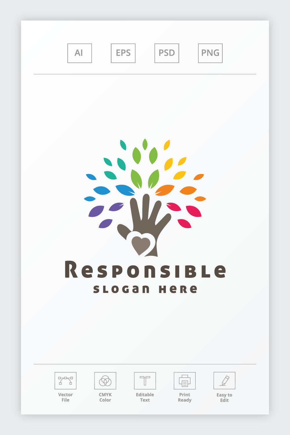 Responsible Nature Care Logo pinterest preview image.