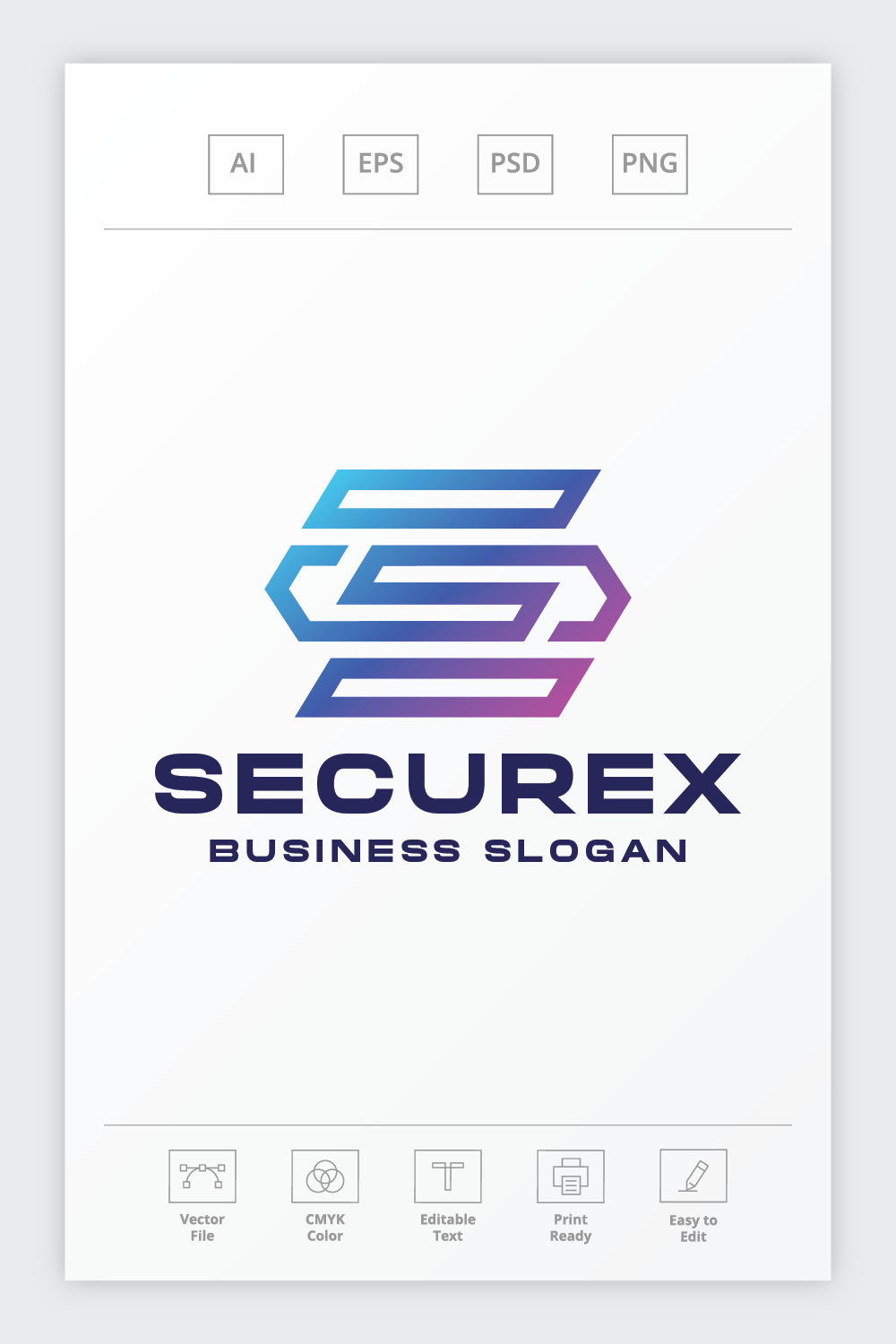 System Security Letter S Logo pinterest preview image.