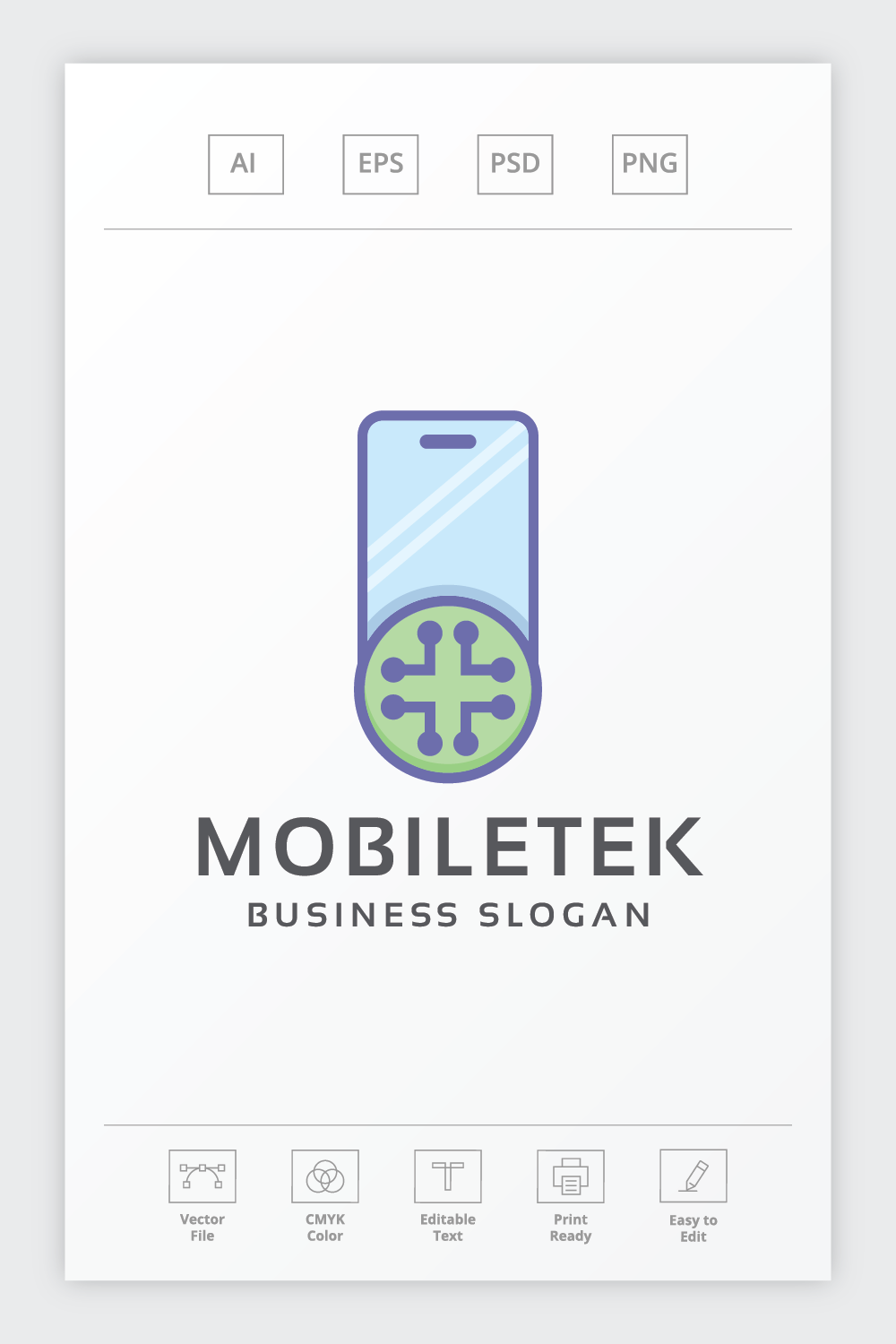 Mobile King Service Logo pinterest preview image.