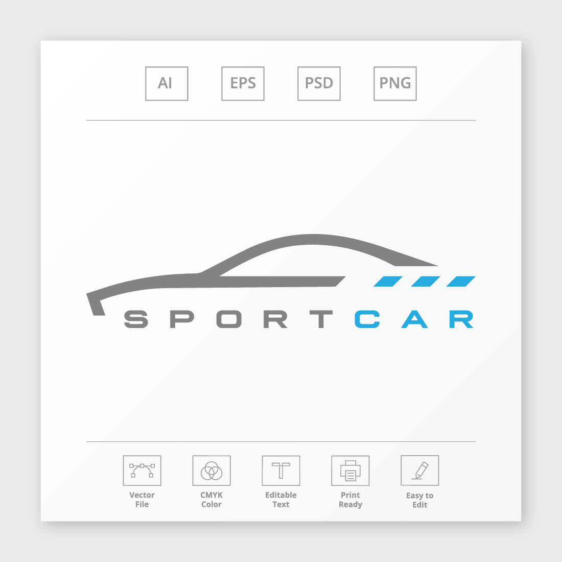 Super Sport Car Logo preview image.