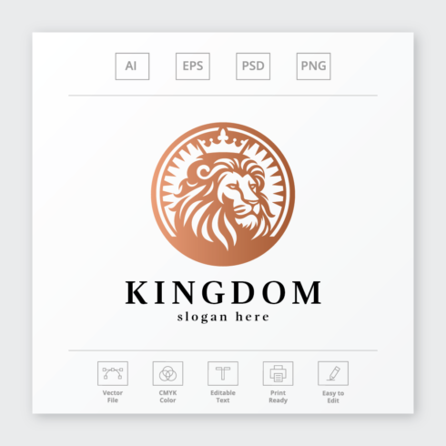 Dominant Lion Kingdom Logo cover image.