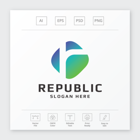 Republic Letter R Logo cover image.