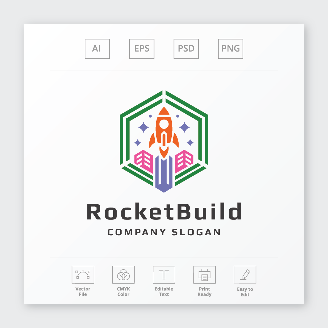 Rocket Build Web Logo preview image.